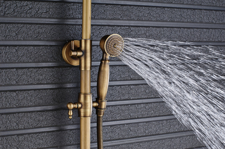 Antique Brass Wall Mounted Shower  #201717