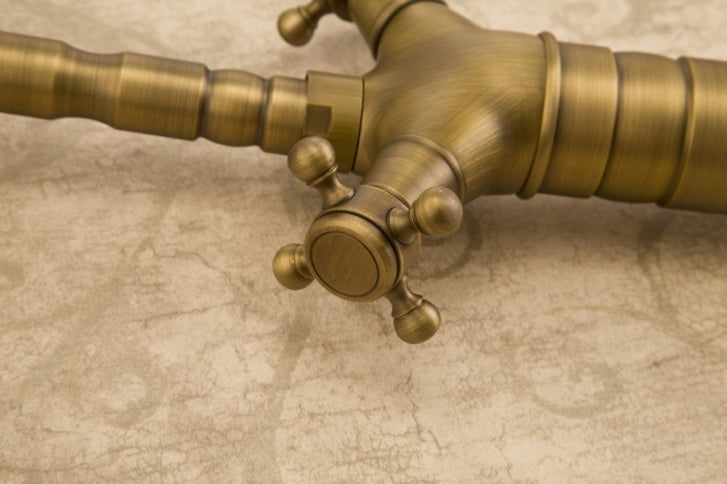 Classic Antique Brass Tall Basin Mixer  #201745