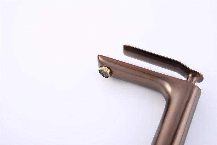 Rose Gold Top Lever Modern Basin Mixer #201776
