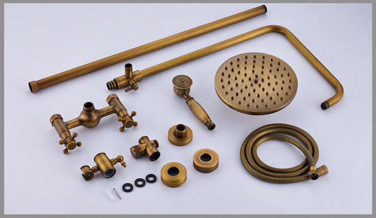 Wall Mounted Brass Shower With Hand Shower #201725