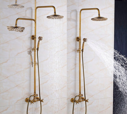 Wall Mounted Brass Shower With Hand Shower #201725