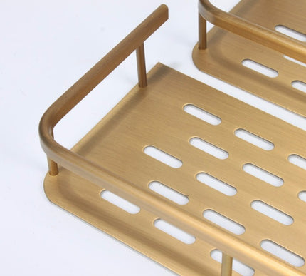 Brass Double Storage Basket #20105