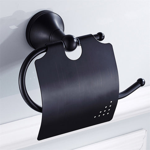 Antique Black Toilet Roll Holder #20191