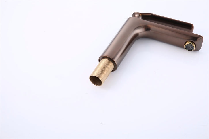 Rose Gold Top Lever Modern Basin Mixer #201776