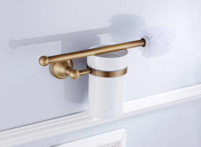 Antique Brass Toilet Brush Holder #20183