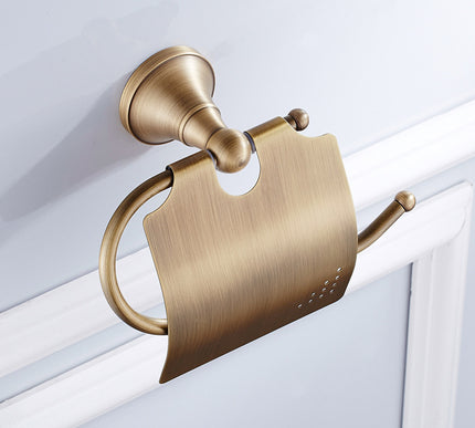 Antique Brass Toilet Roll Holder #20181