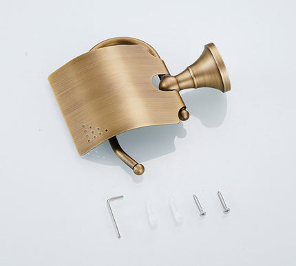 Antique Brass Toilet Roll Holder #20181