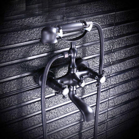 Oil Rubbed Wall Mounted Victorian Bath Mixer #20179