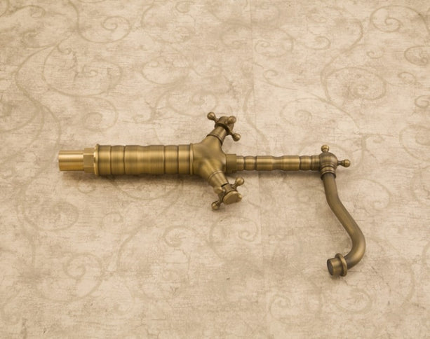 Classic Antique Brass Tall Basin Mixer  #201745