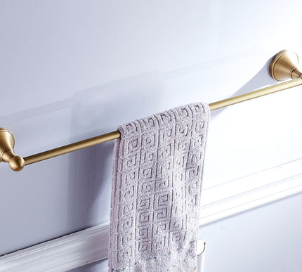 Antique Brass Single Towel Rail #20184