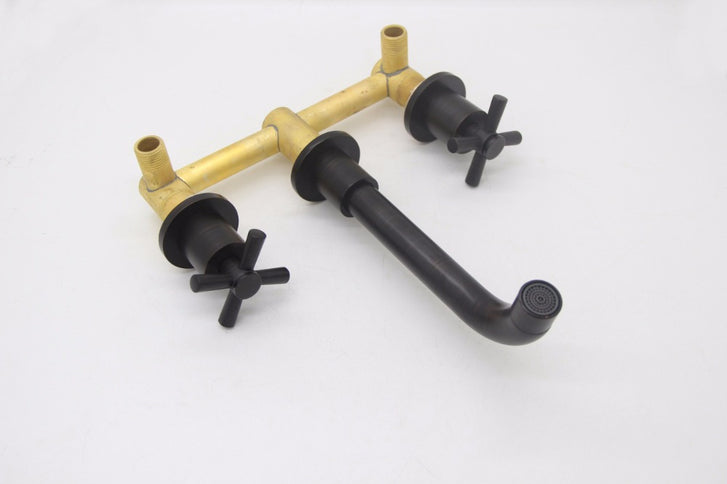 Black Oil Rubbed Modern 3 Hole Basin Mixer #20104