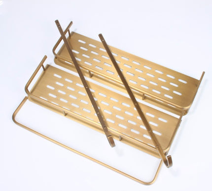 Brass Double Storage Basket #20105