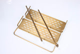 Brass Double Storage Basket #20105