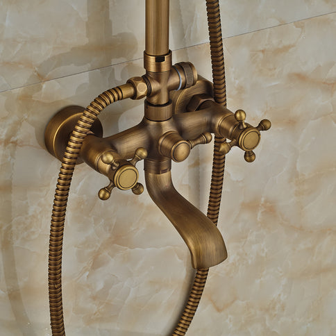 Brass Antique Wall Mounted Shower with Bath Spout #20174