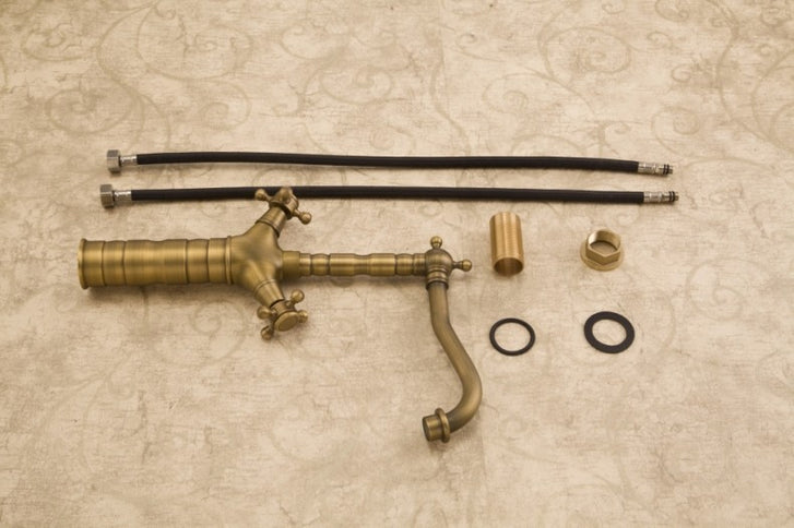 Classic Antique Brass Tall Basin Mixer  #201745