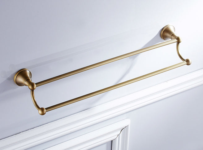Antique Brass Double Towel Rail  #20185