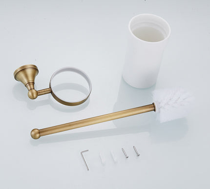 Antique Brass Toilet Brush Holder #20183