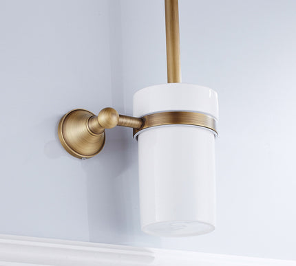 Antique Brass Toilet Brush Holder #20183