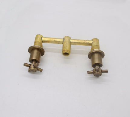 Modern Brass Cross Handle 3 Hole Basin Mixer #20103