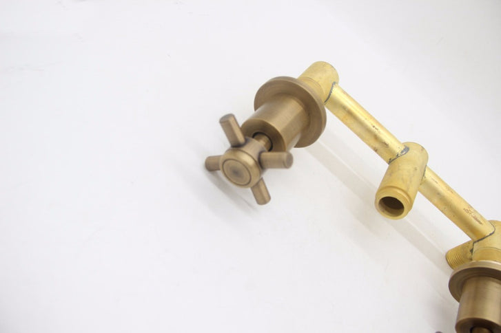 Modern Brass Cross Handle 3 Hole Basin Mixer #20103