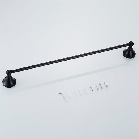 Black Antique Single Towel Rail #20194