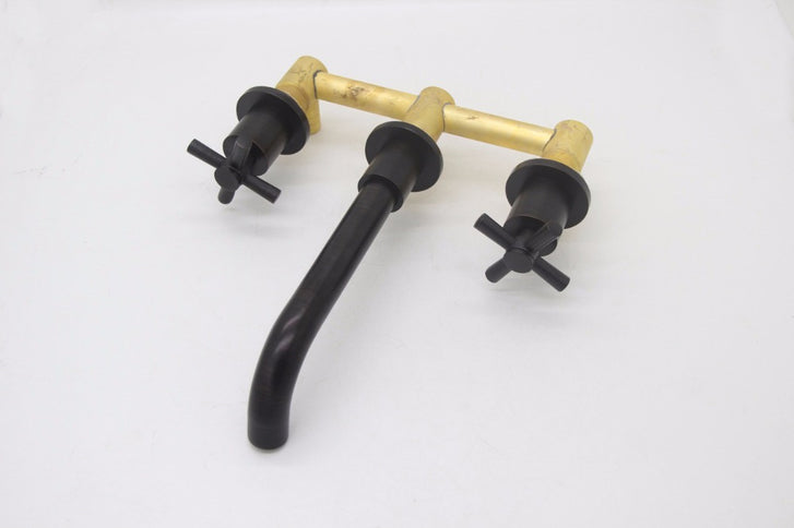 Black Oil Rubbed Modern 3 Hole Basin Mixer #20104