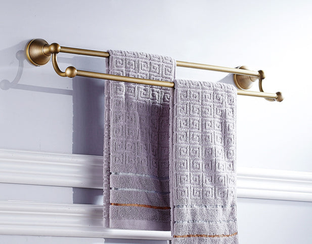 Antique Brass Double Towel Rail  #20185