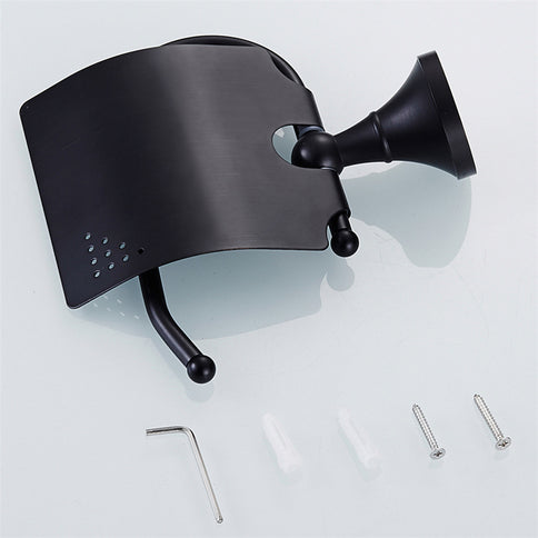 Antique Black Toilet Roll Holder #20191