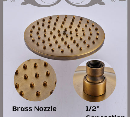 Wall Mounted Brass Shower With Hand Shower #201725