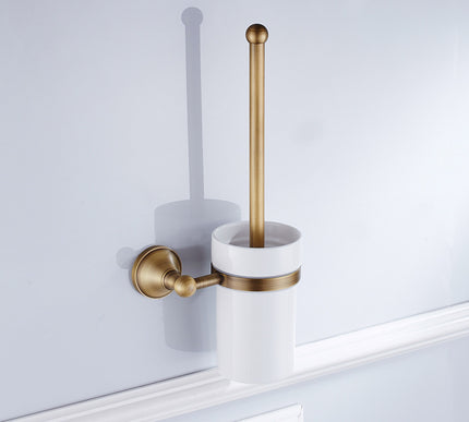 Antique Brass Toilet Brush Holder #20183