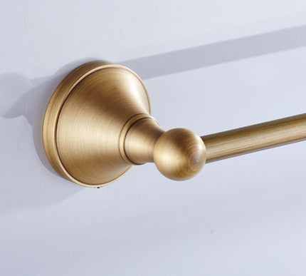 Antique Brass Single Towel Rail #20184