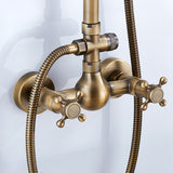 Wall Mounted Brass Shower With Hand Shower #201725