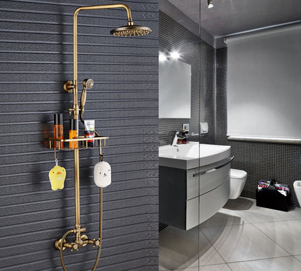 Antique Brass Wall Mounted Shower  #201717