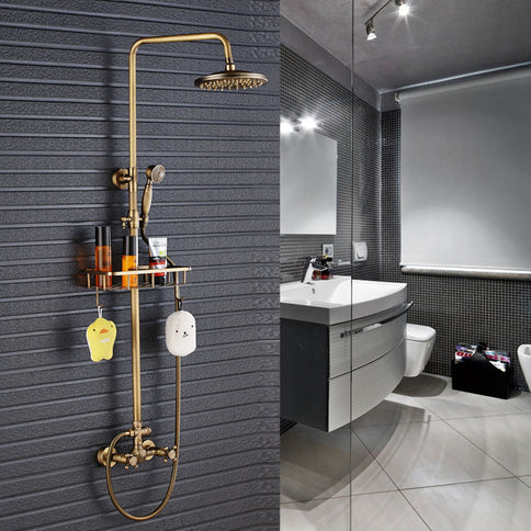 Antique Brass Wall Mounted Shower  #201717