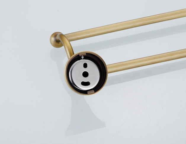 Antique Brass Double Towel Rail  #20185