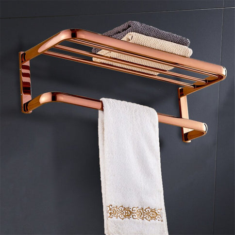 Rose Gold Modern Towel Rack and Rail #201920