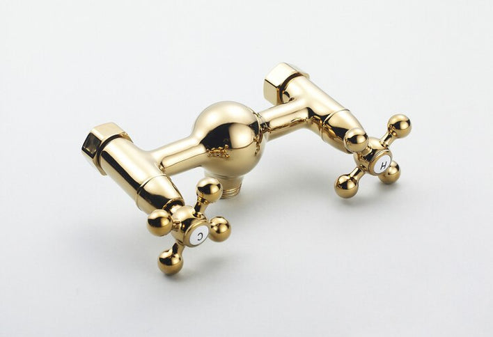 Polished Gold Wall Mounted Shower #20220