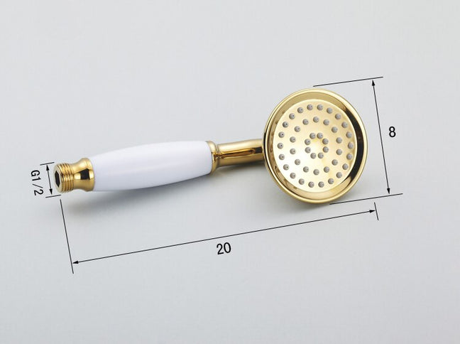 Polished Gold Wall Mounted Shower #20220