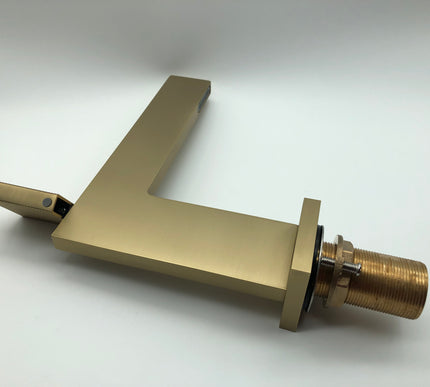 Brushed Gold Thin Basin Mixer #20142