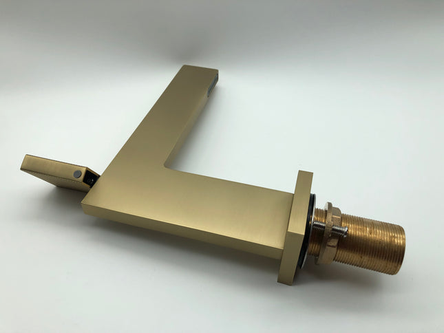 Brushed Gold Thin Basin Mixer #20142