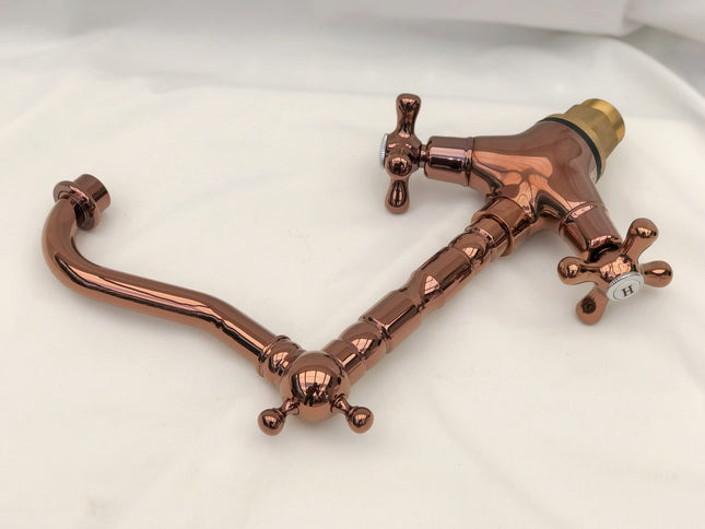Rose Gold Antique Short Basin Mixer #201720