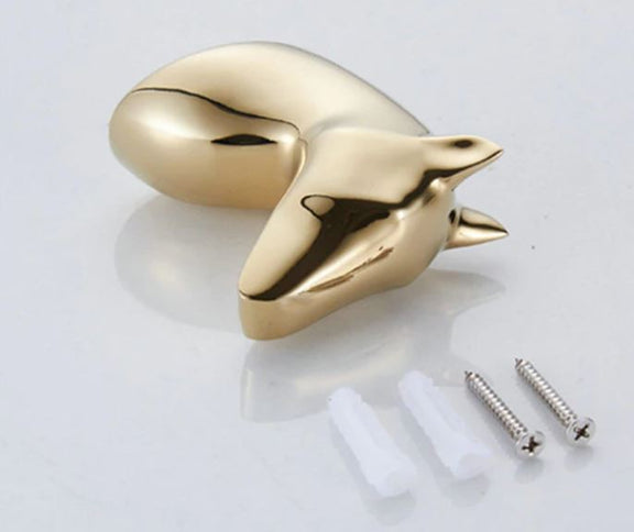 Gold Horse Robe Hook  #201844
