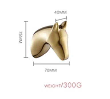 Gold Horse Robe Hook  #201844