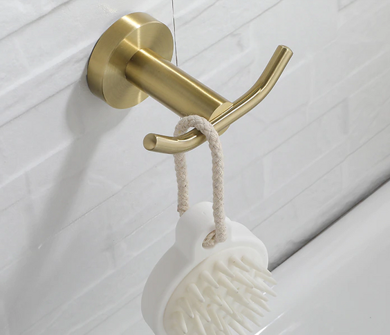 Brushed Gold Modern Robe Hook #20110