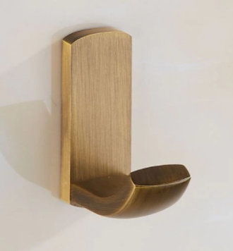 Antique Brass Modern Robe Hook #20111
