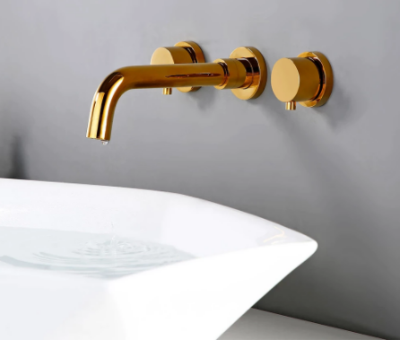 Gold Modern Wall Mount Mixer #20112
