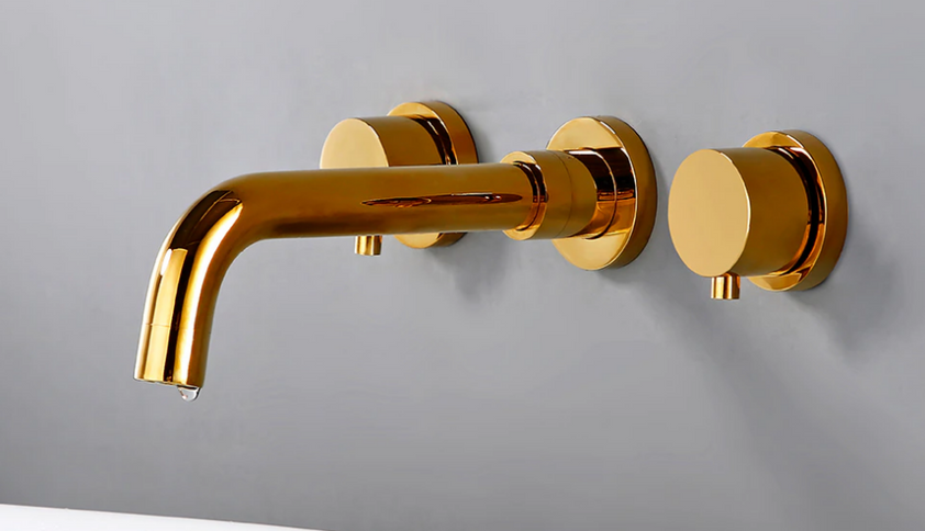 Gold Modern Wall Mount Mixer #20112
