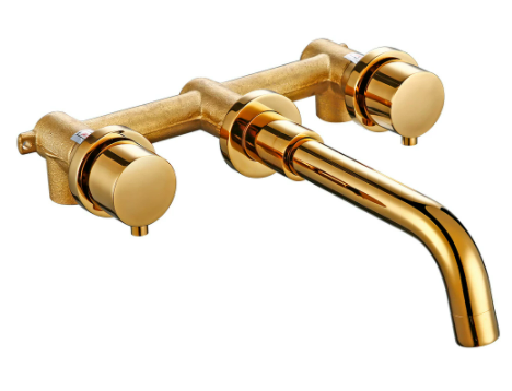 Gold Modern Wall Mount Mixer #20112