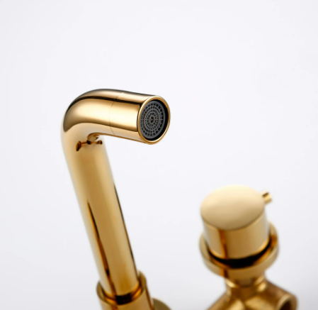 Gold Modern Wall Mount Mixer #20112