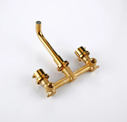 Gold Modern Wall Mount Mixer #20112
